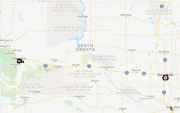 South Dakota USDA loan eligibility boundaries